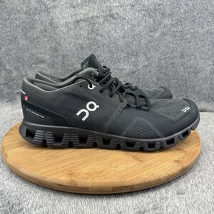 On Cloud X Shoes Mens Size 9.5 Black Swiss Engineering Athletic Running Sneakers